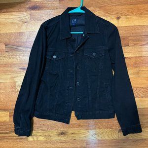 GAP - Black Denim Jacket (NEW) w/ 6 Pockets